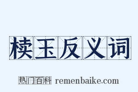 椟玉反义词是什么意思的图片